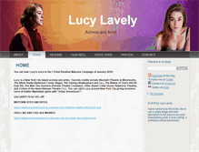 Tablet Screenshot of lucylavely.com